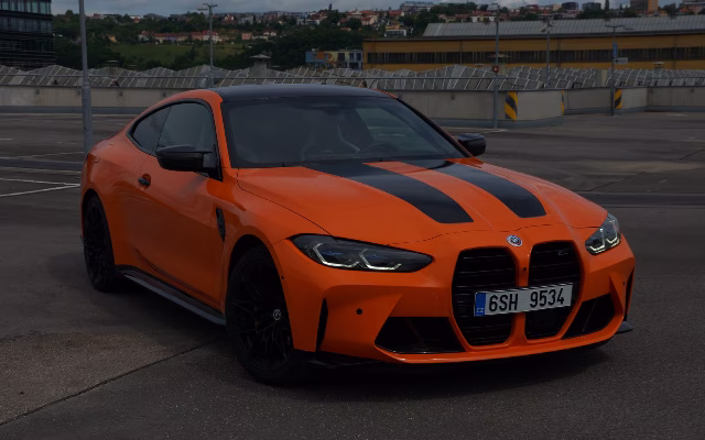 BMW M4 Competition G82 Akrapovič rental in Prague — Masons